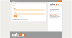 Desktop Screenshot of my.safedrop.com